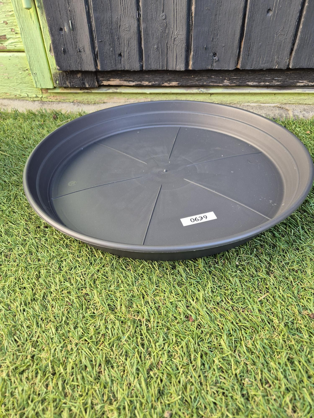 Soucoupe plastique gris diamètre 35cm