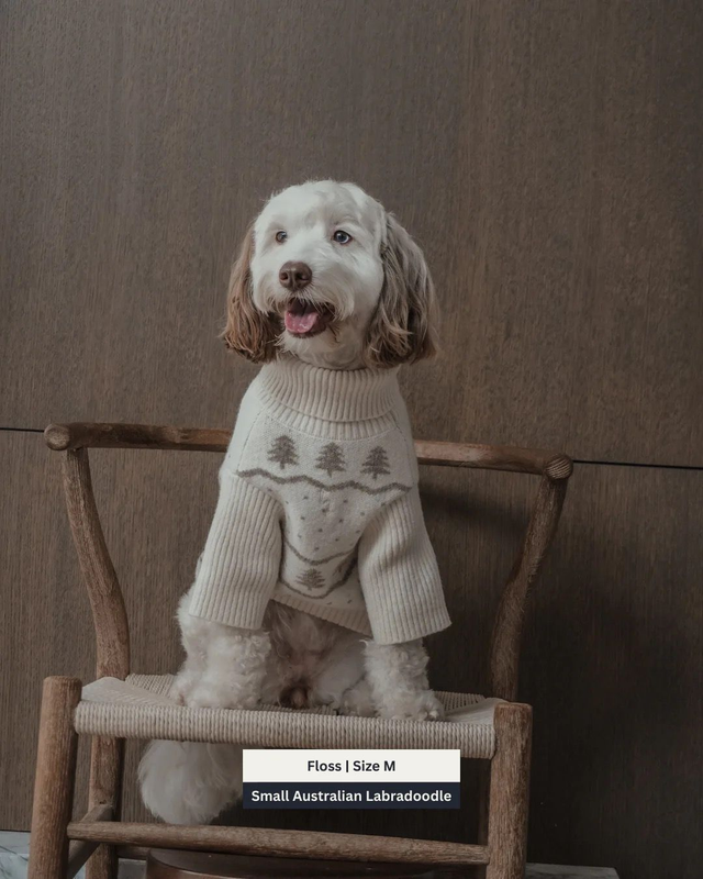 By Teddy Roll Neck Knit - Winter Trees