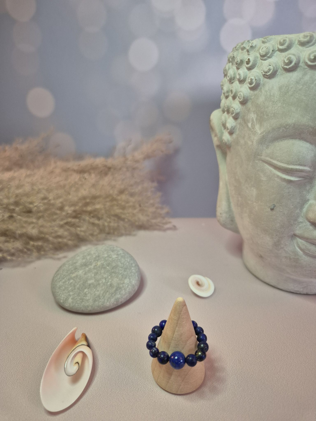 Bague NÉA – Lapis Lazuli naturel (Afghanistan)