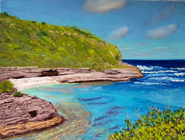 Blueming Tableau aux pastels secs