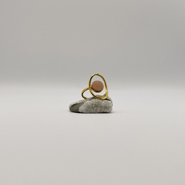 Bague Pia - lune orange