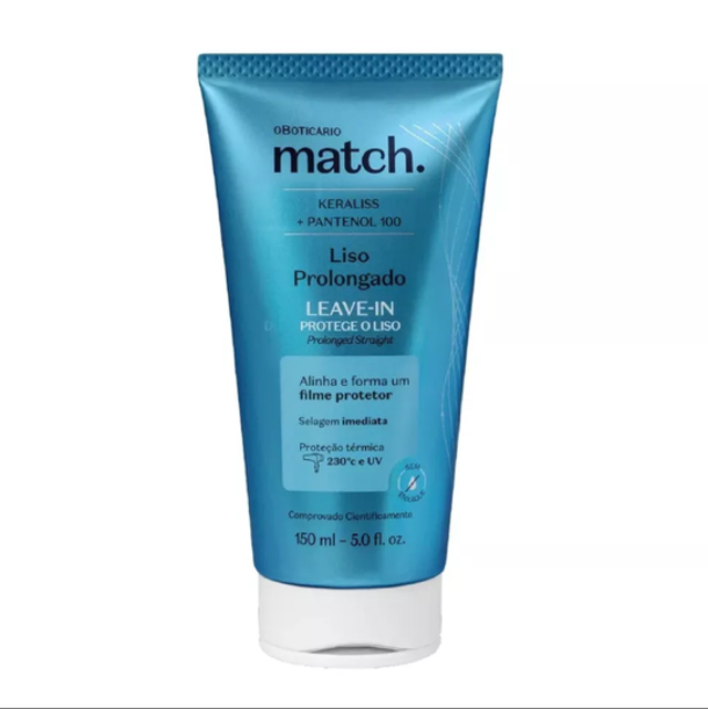 LEAVE IN MATCH LISO PROLONGADO, 150ML O Boticário