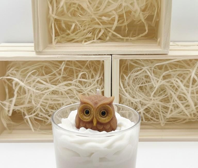 Bougie Hibou parfumée 