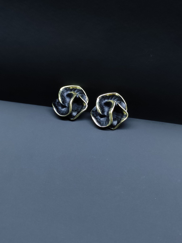 Blume 925 versilbert | Schwarz