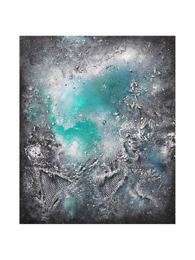 &quot;Night in Alaska 2&quot; - 46 x 55 cm