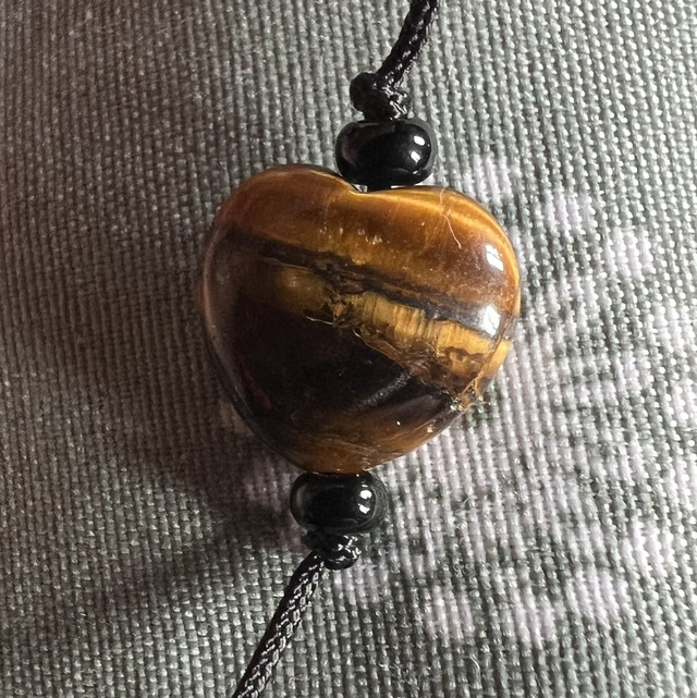 Bracelet Cœur en Œil de tigre 