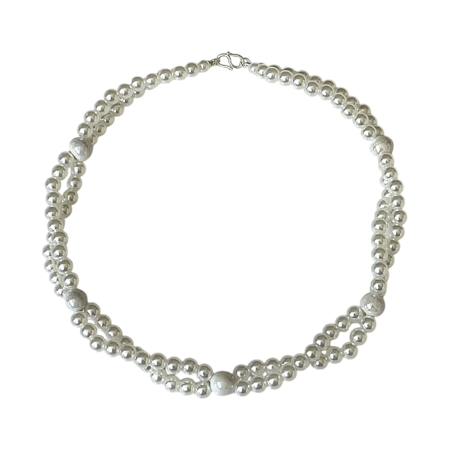Collier choker blanc