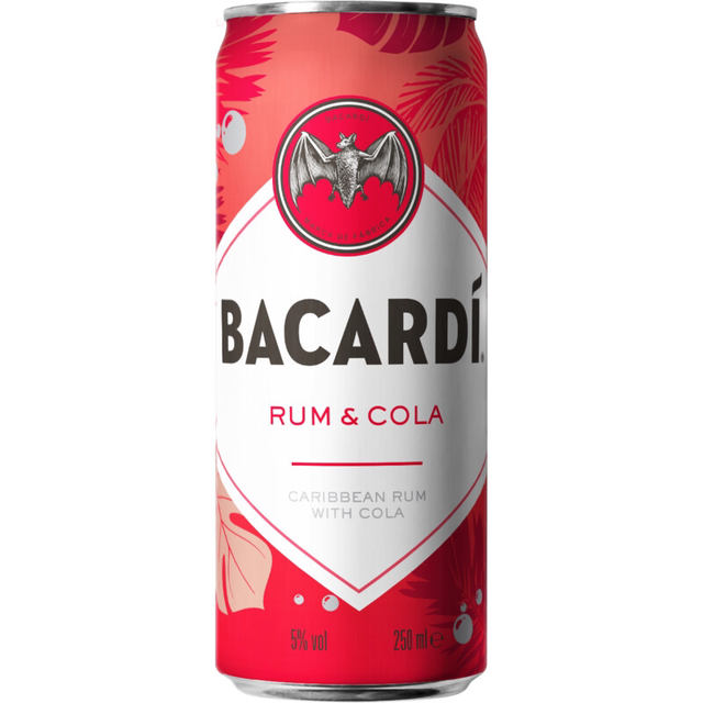 Bacardi Rum &amp; cola 250ml