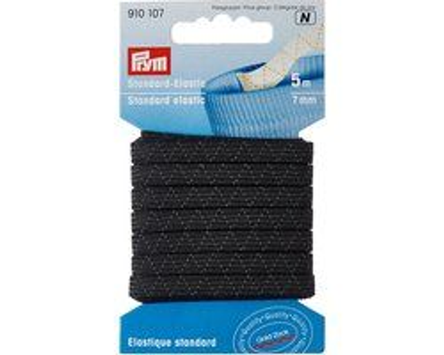 910107 zwart 7 mm / 5 m