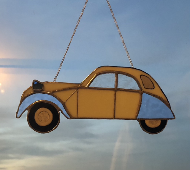Your 2CV in stained glass