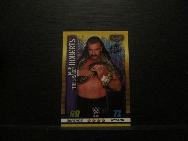 Jake "The Snake" Roberts - Hall Of Fame Slam Attax 10th Edition Original Trading Card #263