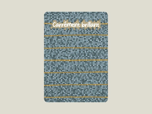 Carte postale &quot; Carrément brillant &quot;