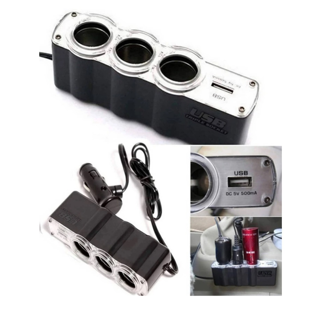 USB &amp; Triple Socket Adapter