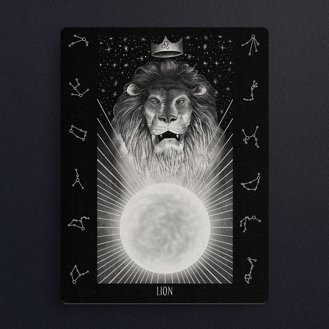 #0794 Lion - ZODIAQUE - ILLUS - PRINT - Digital painting