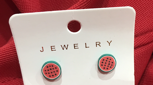 Children Red Earrings - CRE04