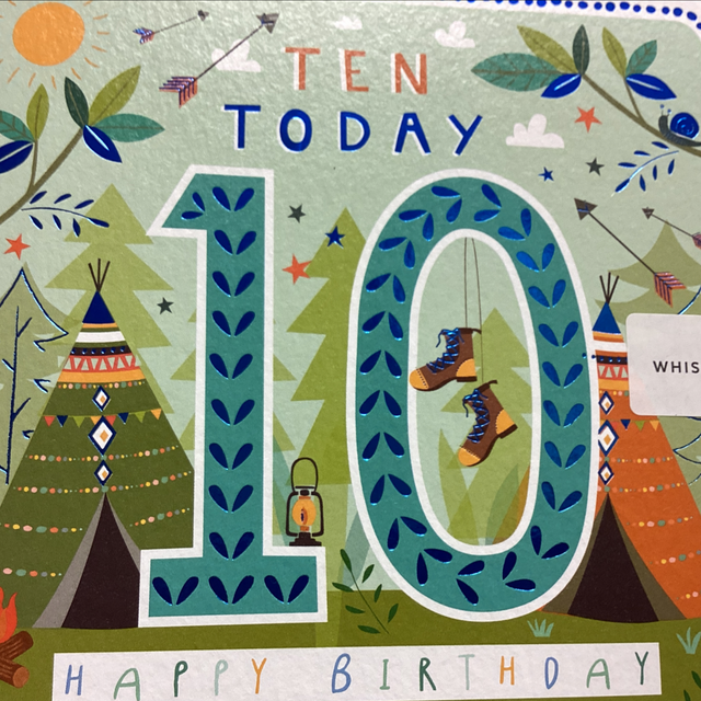 Birthday Age 10th (Tents) WF