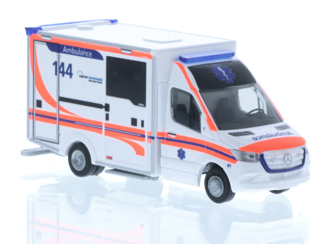WAS RTW Strobel Ambulance Kantonsspital Luzern Rietze 1:87
