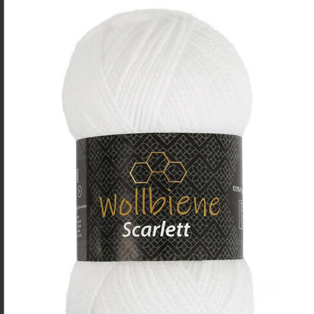 Wollbiene Scarlett blanche 50gr Acrylique
