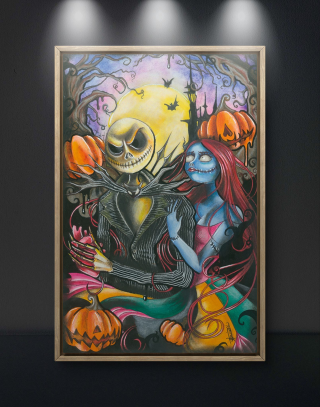 Print &quot;Jack &amp; Sally&quot; - L&#039;étrange noël de Mr Jack