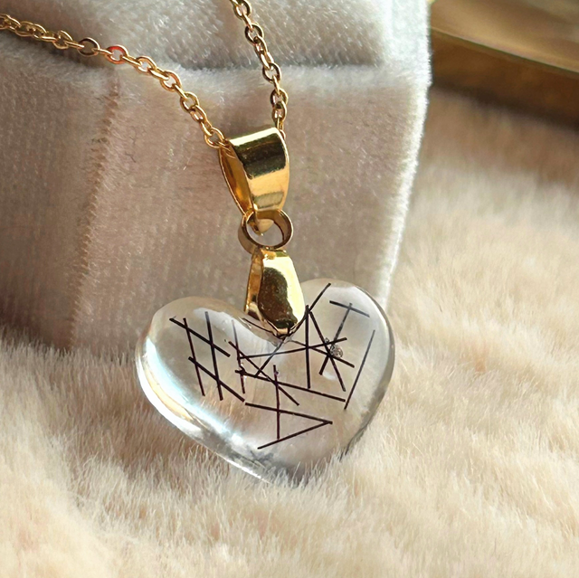 Minnehjerte • 16mm • gullbelagt • Sarah