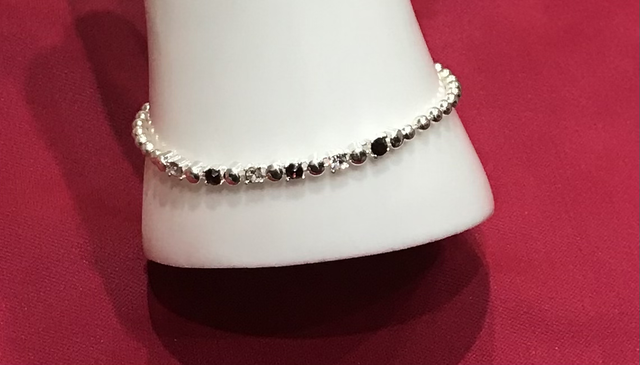 Wine Coloured Stone Simple Bracelet - BRA19