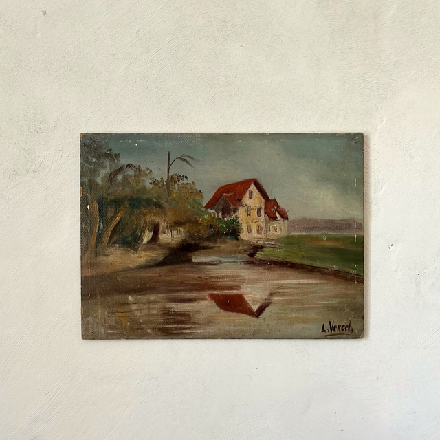 la petite peinture sur plaque