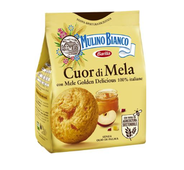 Mulino Bianco - Cuor di mela - Almával töltött puha keksz 300g