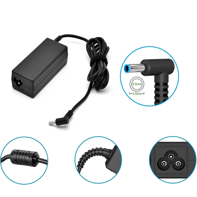 Chargeur d'alimentation 65W pour PC portable HP