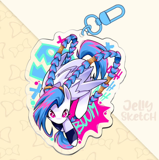 Arcane Jinx Pony | LOL Keychain