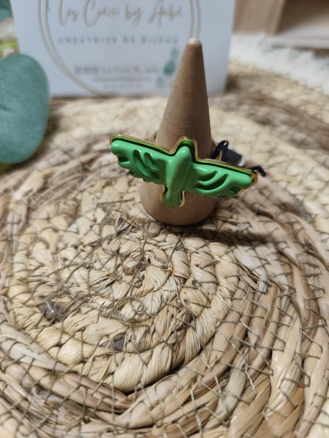 BIG BAGUE AIGLE VERT AJUSTABLE 0000798