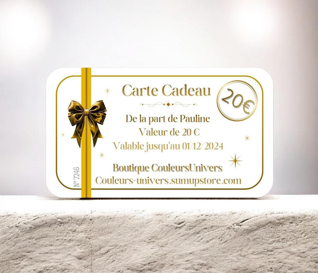 Offrez la liberté de choisir ! Carte Cadeau