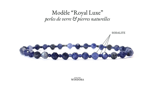 Bracelet | Sodalite Bleue - Royal Luxe