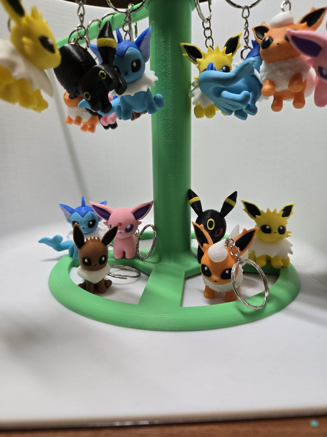 Chibi Eevolution keyring