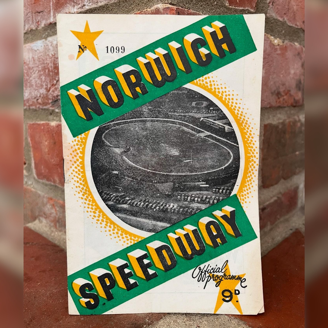 October 1959 Norwich v Swindon Speedway Magazine Program 