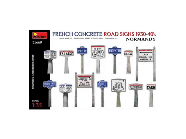 Panneaux français - miniart 35669 1/35