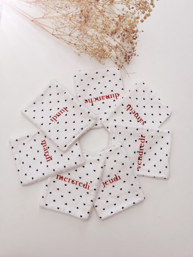 Semainier de maxi lingettes