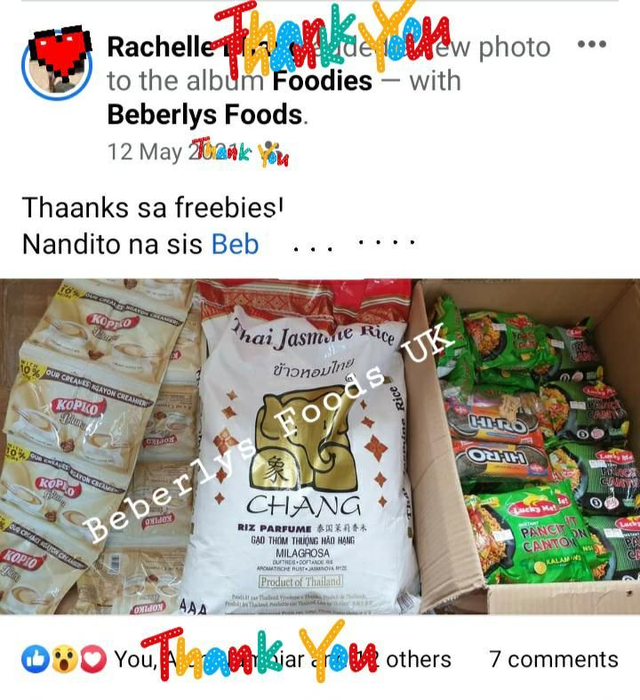 From Customer: Rachelle (England)