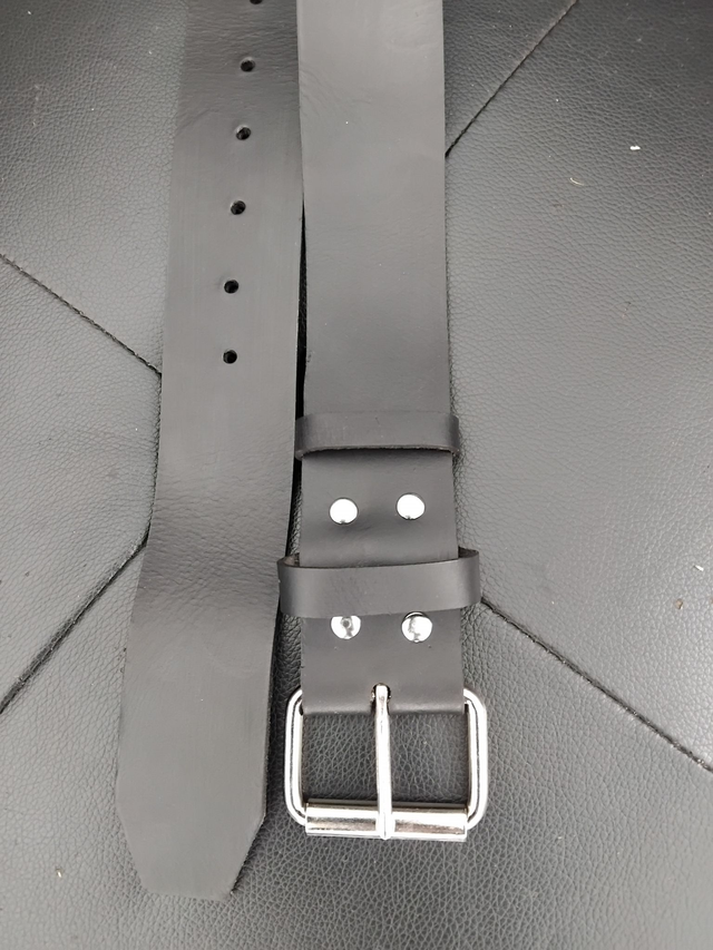 CEINTURE CUIR NOIR 50MM