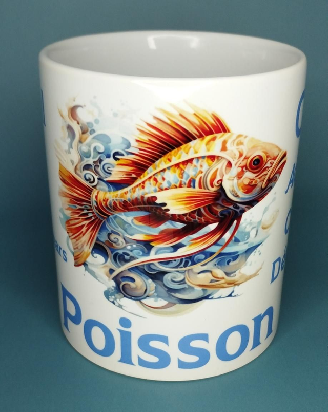Mug "animal totem" du signe astrologique poisson 