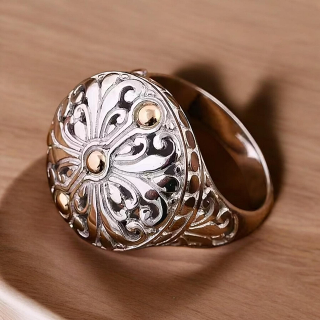 Stunning Handcrafted Dual Statement Ring
