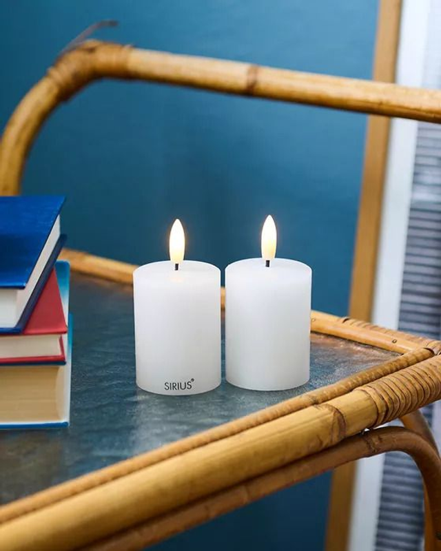 SIRIUS SMILLAS PAIRE BOUGIES RECHARGEABLES 6.5 cm
