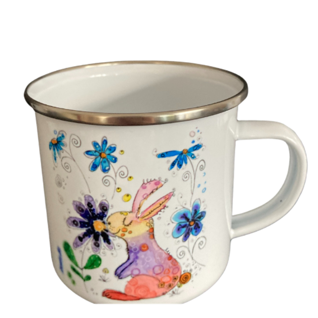 Emailletasse "Häschen"