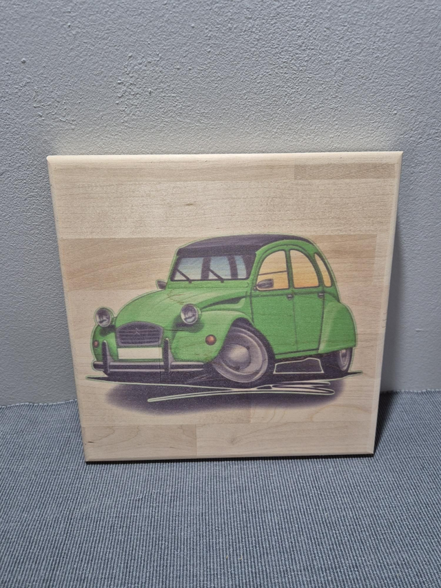 Tableau 2cv verte 