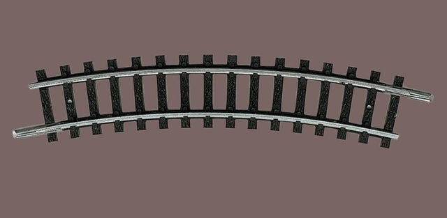 3x TRIX 14914 N Gebogenes Gleis

