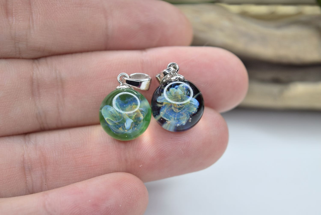 PENDENTIFS NUAGES NÉBULEUSE MONTURE ARGENT