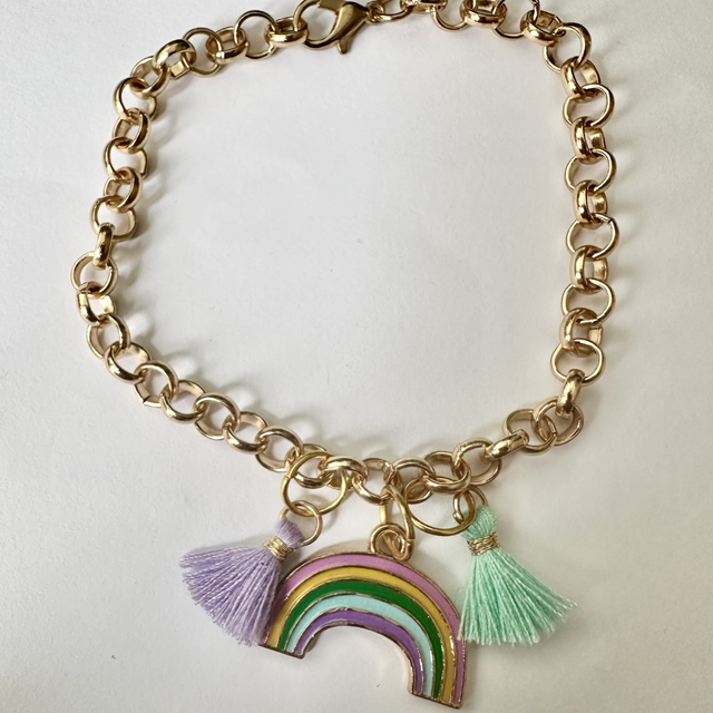 Rainbow Tassel Bracelet