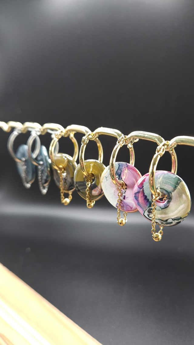 Boucles d&#039;oreilles donut