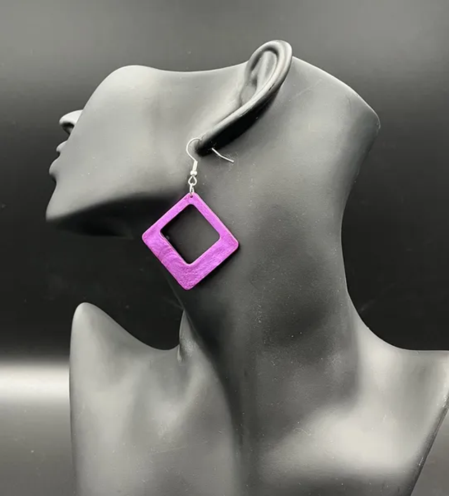 Boucles d&#039;oreilles Carré (10240)