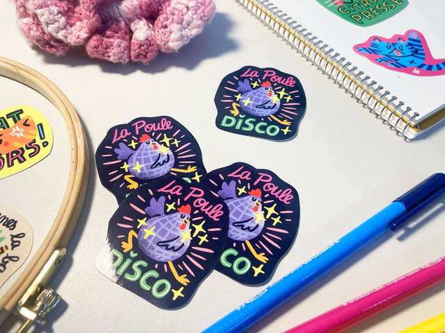 Sticker "La Poule Disco" 🐔🪩