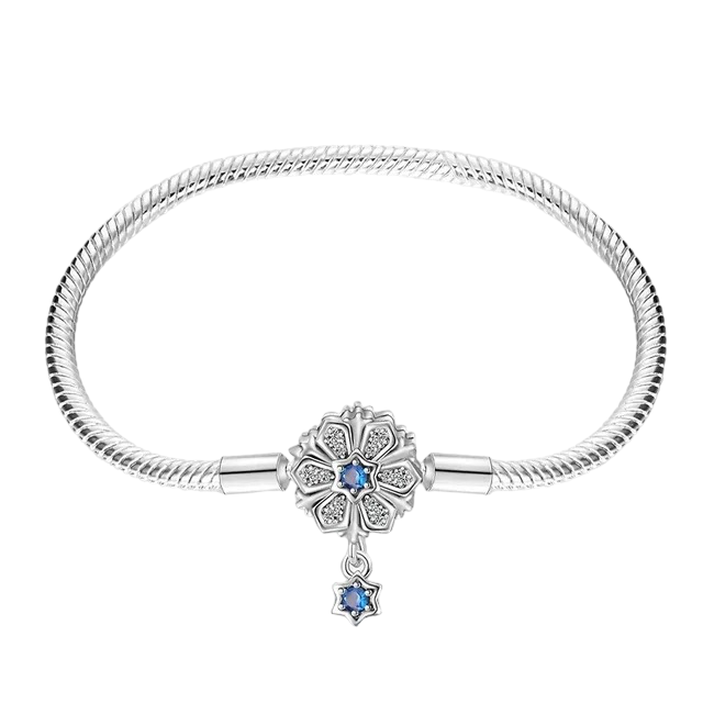 Brazalete Flexible Charms Copo de Nieve